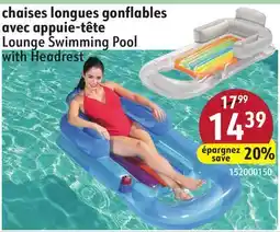 Sushi Shop Lounge Swimming Pool with Headrest offer