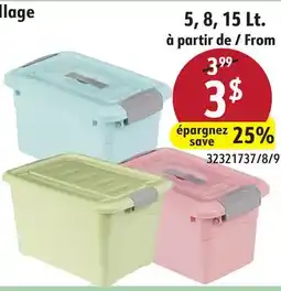 Sushi Shop Storage Bin with Lid and Latching Buckles offer