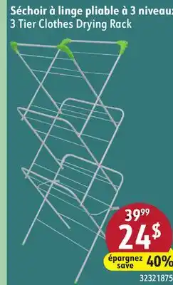 Sushi Shop 3 Tier Clothes Drying Rack offer