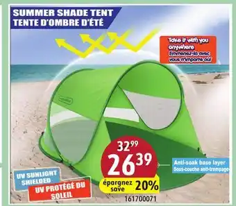 Sushi Shop SUMMER SHADE TENT offer