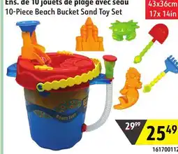 Sushi Shop 10-Piece Beach Bucket Sand Toy Set offer