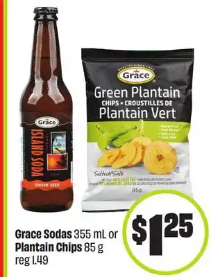 FreshCo Grace Sodas 355 mL or Plantain Chips 85 g offer