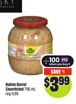 FreshCo Kuhne Barrel Sauerkraut 796 mL offer