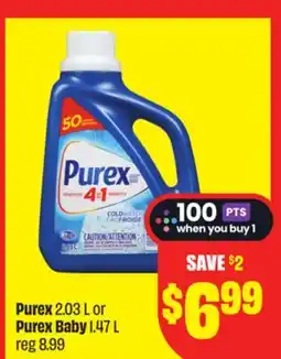 FreshCo Purex 2.03 L or Purex Baby 1.47 L offer