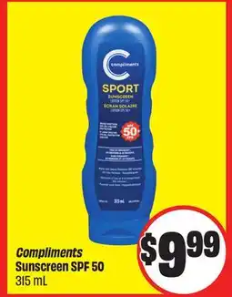 FreshCo Compliments Sunscreen SPF 50 315 mL offer