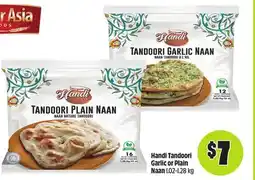 FreshCo Handi Tandoori Garlic or Plain Naan 1.02-1.28 kg offer