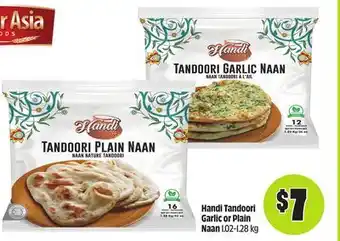 FreshCo Handi Tandoori Garlic or Plain Naan 1.02-1.28 kg offer