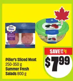 FreshCo Piller's Sliced Meat 250-350 g Summer Fresh Salads 800 g offer