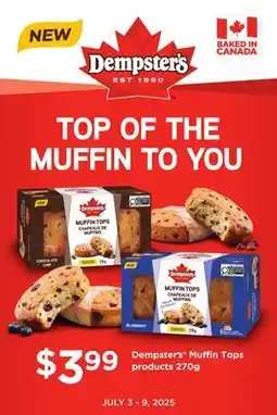 FreshCo Dempster's Muffin Tops products 270g offer