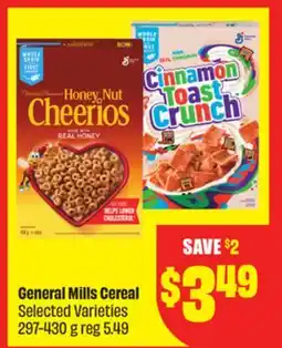 FreshCo General Mills Cereal Selected Varieties 297-430 g offer
