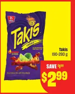 FreshCo Takis 190-280 g offer