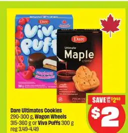 FreshCo Dare Ultimates Cookies 290-300 g, Wagon Wheels 315-360 g or Viva Puffs 300 g offer