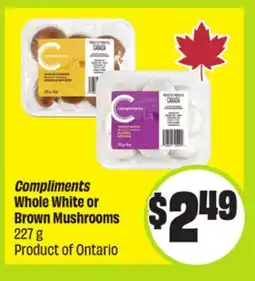FreshCo Compliments Whole White or Brown Mushrooms 227 g offer