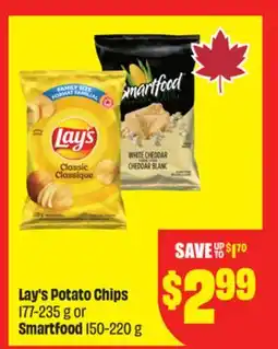 FreshCo Lay's Potato Chips 177-235 g or Smartfood 150-220 g offer