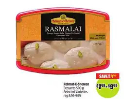 FreshCo Rehmat-E-Shereen Desserts 500g Selected Varieties offer
