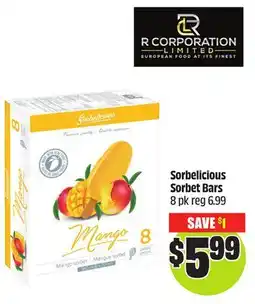 FreshCo Sorbelicious Sorbet Bars 8 pk offer