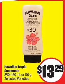 FreshCo Hawaiian Tropic Sunscreen 240-480 ml or 170 g Selected Varieties offer