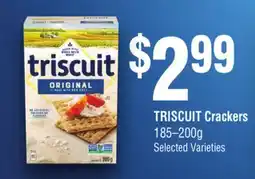 FreshCo TRISCUIT Crackers 185-200 g Selected Varieties offer