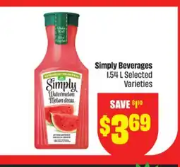 FreshCo Simply Beverages 1.54 L Selected Varieties offer