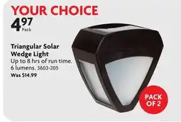 Home Hardware Triangular Solar Wedge Light offer
