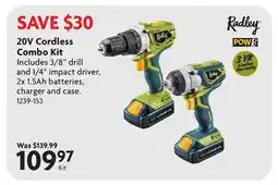 Home Hardware 20V Cordless Combo Kit offer
