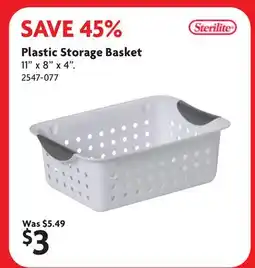 Home Hardware Plastic Storage Basket offer