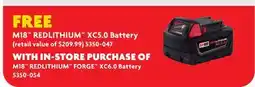 Home Hardware M18 REDLITHIUM XC5.0 Battery offer