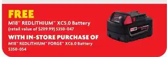 Home Hardware M18 REDLITHIUM XC5.0 Battery offer