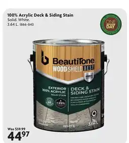 Home Hardware 100% Acrylic Deck & Siding Stain offer