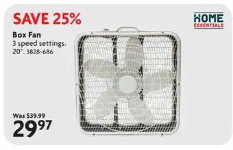 Home Hardware Box Fan offer