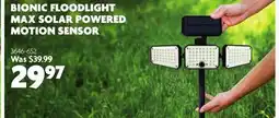 Home Hardware BIONIC FLOODLIGHT MAX SOLAR POWERED MOTION SENSOR offer