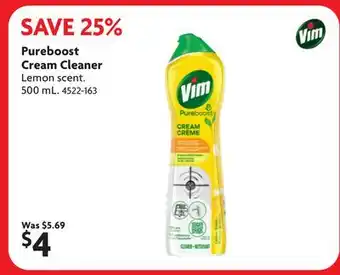 Home Hardware Pureboost Cream Cleaner offer