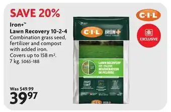 Home Hardware Iron+ Lawn Recovery 10-2-4 offer