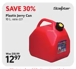 Home Hardware Plastic Jerry Can offer