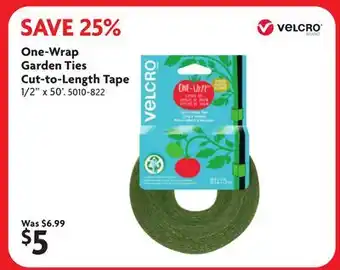 Home Hardware One-Wrap Garden Ties Cut-to-Length Tape offer