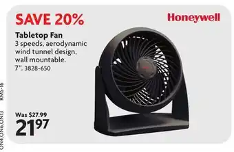 Home Hardware Tabletop Fan offer