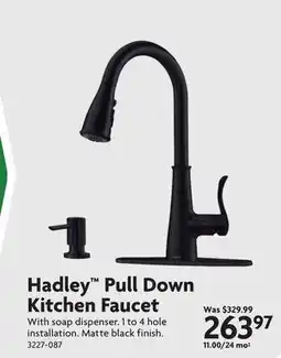 Home Hardware Hadley Pull Down Kitchen Faucet offer