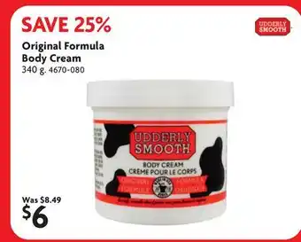 Home Hardware Original Formula Body Cream offer