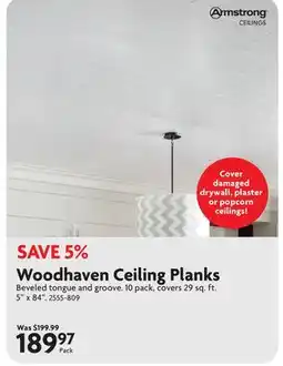 Home Hardware Woodhaven Ceiling Planks offer