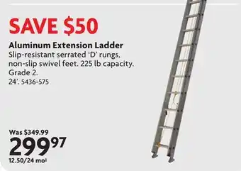 Home Hardware Aluminum Extension Ladder offer