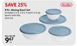 Home Hardware 8 Pc. Mixing Bowl Set offer