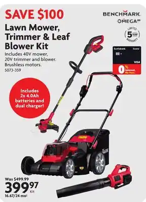 Home Hardware Lawn Mower, Trimmer & Leaf Blower Kit offer