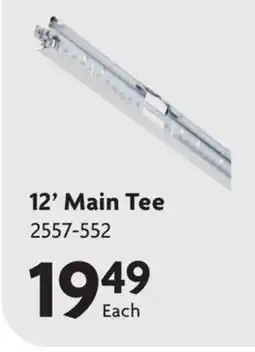 Home Hardware 12' Main Tee Suspended Ceiling Grid offer