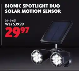 Home Hardware Bionic Spotlight Duo Solar Motion Sensor offer