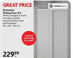 Home Hardware Bostonian Sliding Door Kit offer