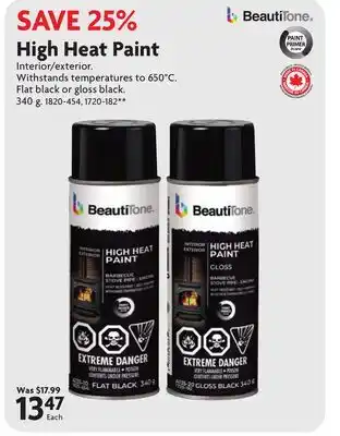 Home Hardware High Heat Paint offer