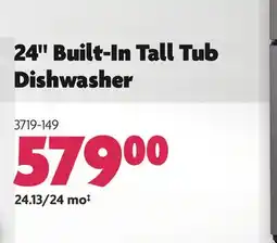 Home Hardware 24 Built-In Tall Tub Dishwasher offer