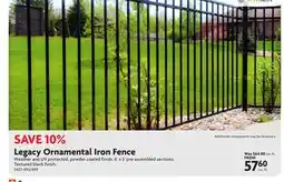 Home Hardware Legacy Ornamental Iron Fence offer