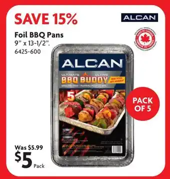 Home Hardware Foil BBQ Pans offer