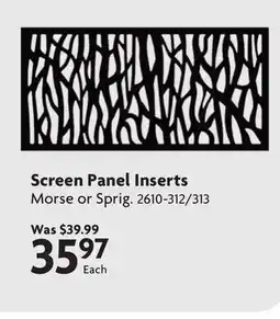 Home Hardware Decorative Screen Panel Inserts offer